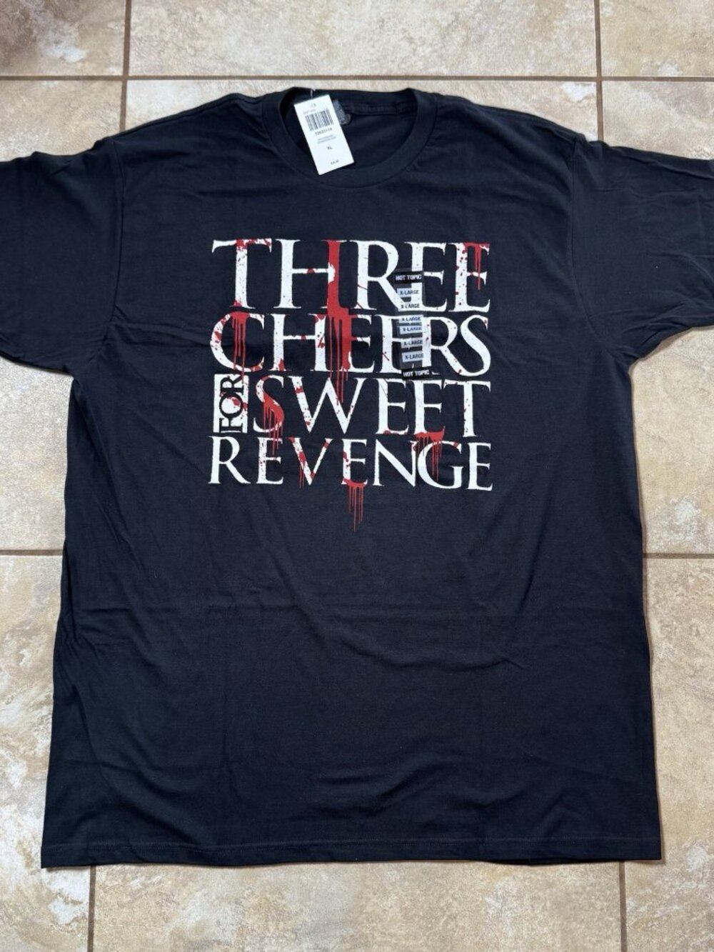 My Chemical Romance Three Cheers T-Shirt X-LARGE New With Tags Optima